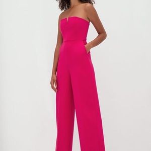 Aritzia Babaton Fire Jumpsuit Pink/Red